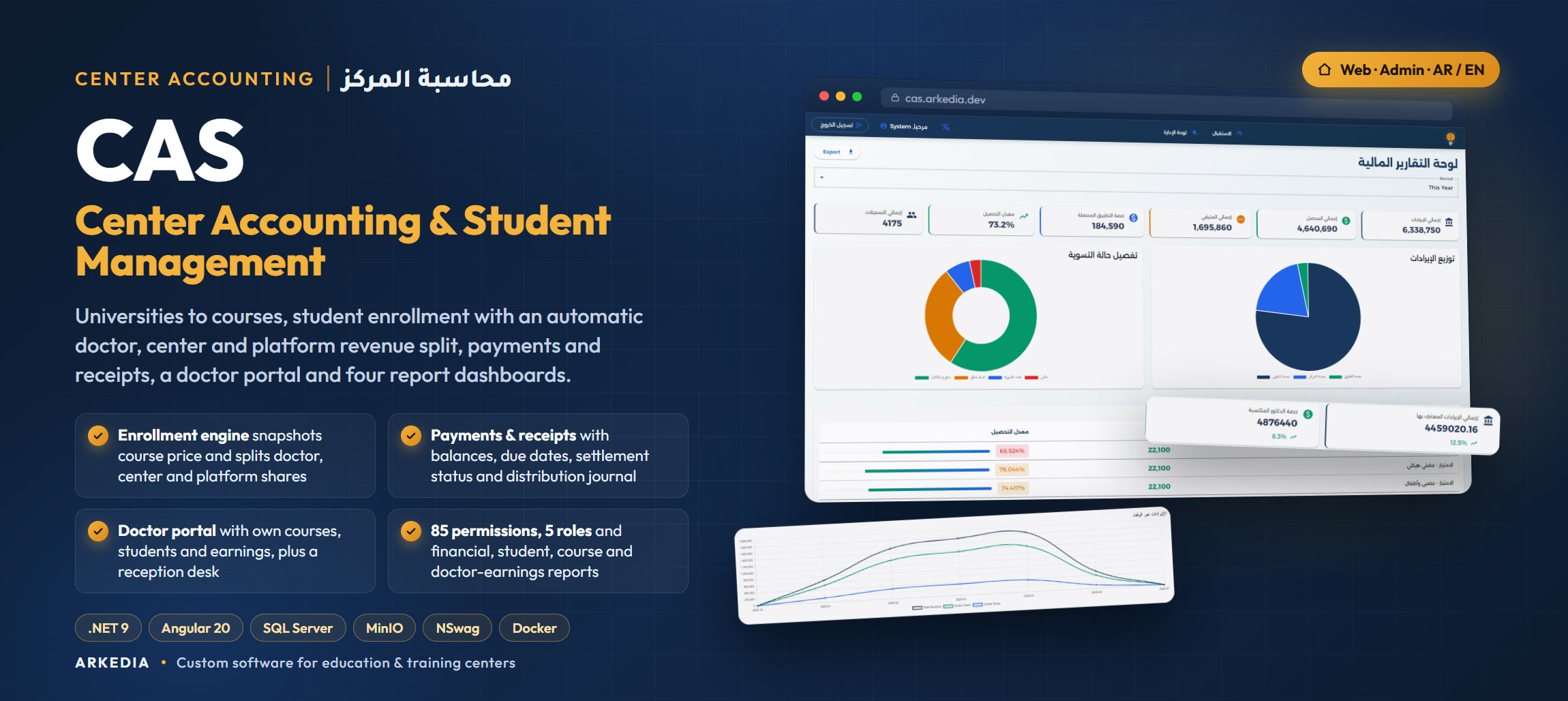 CAS - نظام محاسبة المركز وإدارة الطلاب
