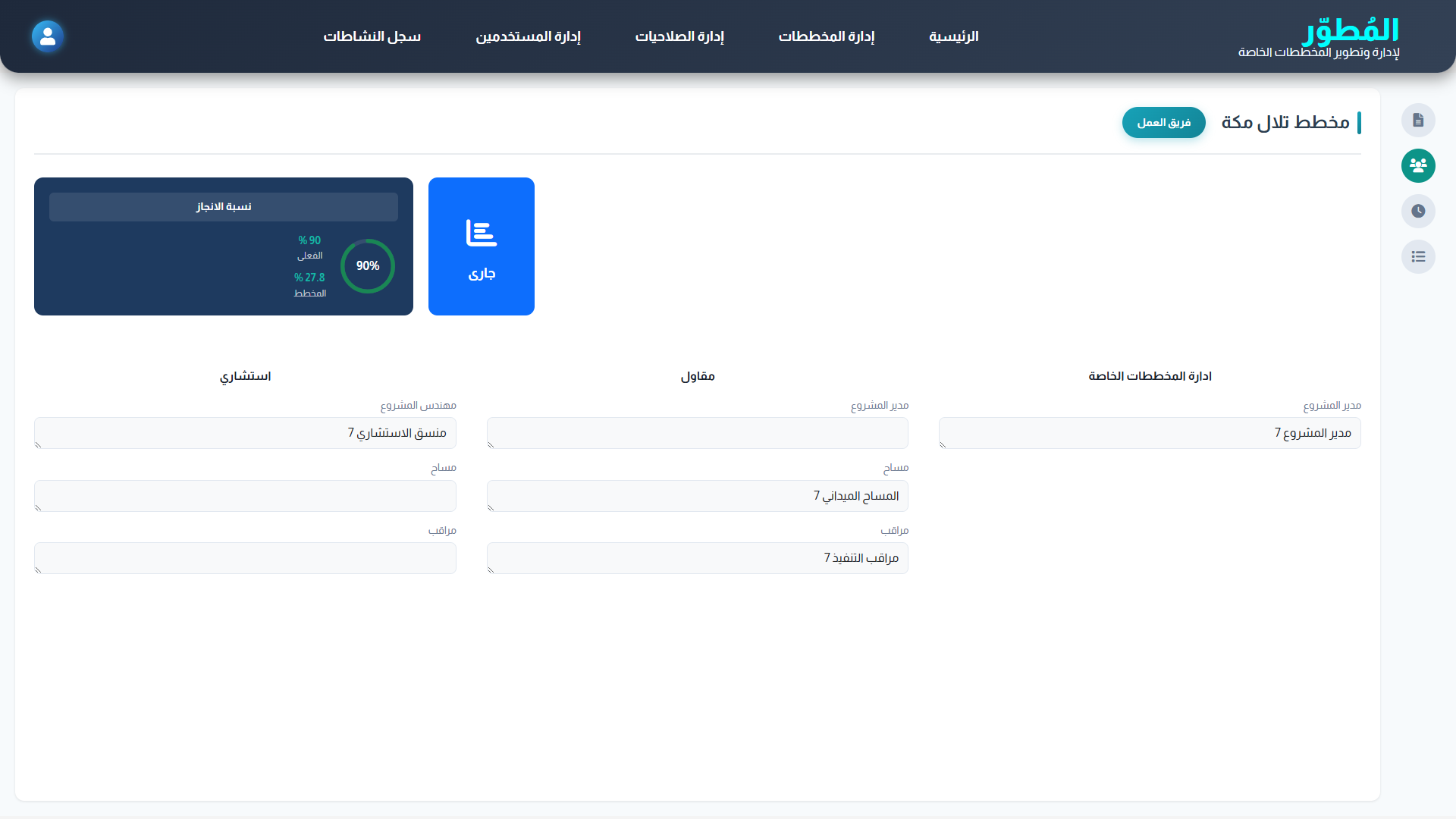 Team of a second project