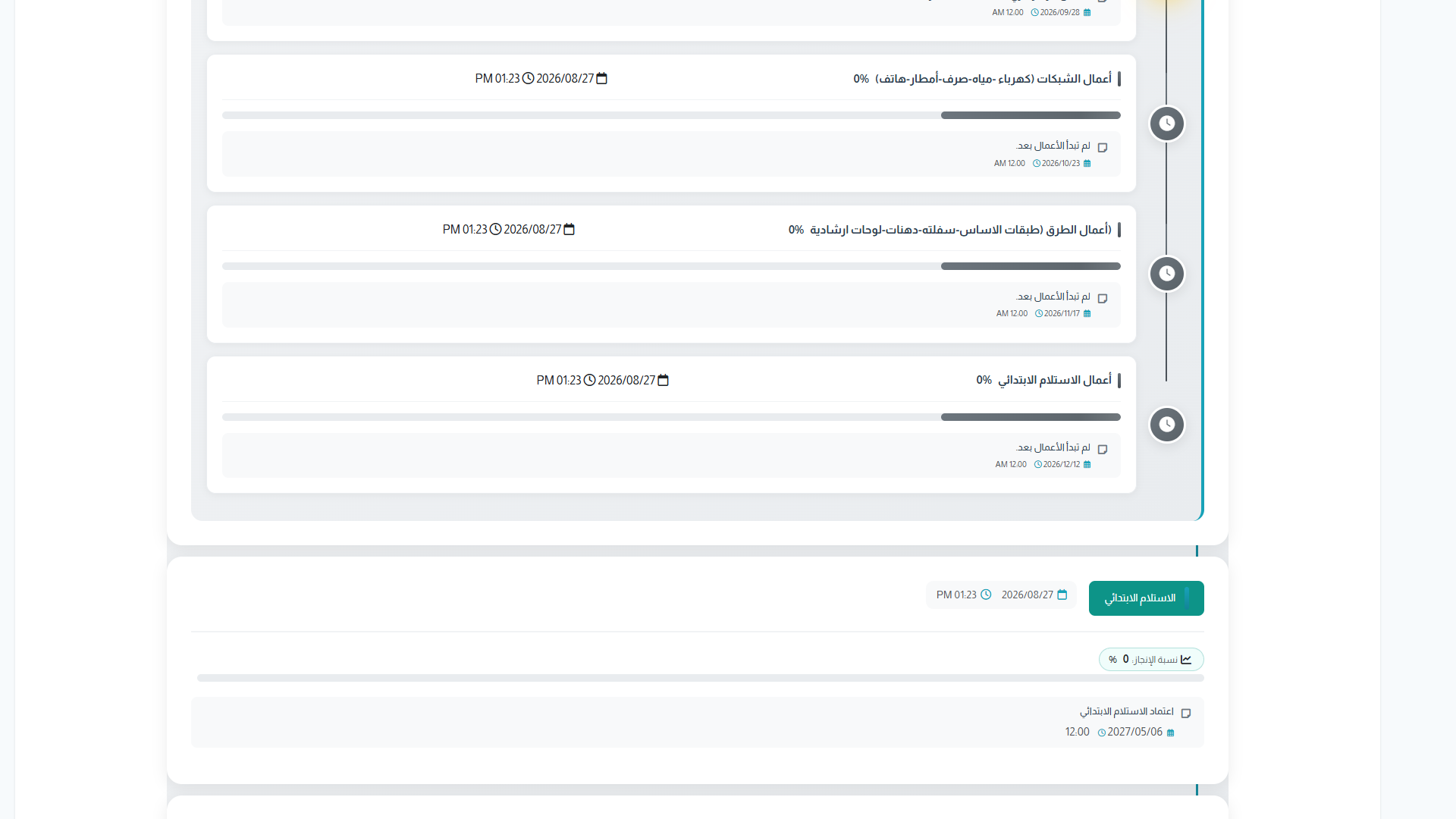 Execution work steps (continued)