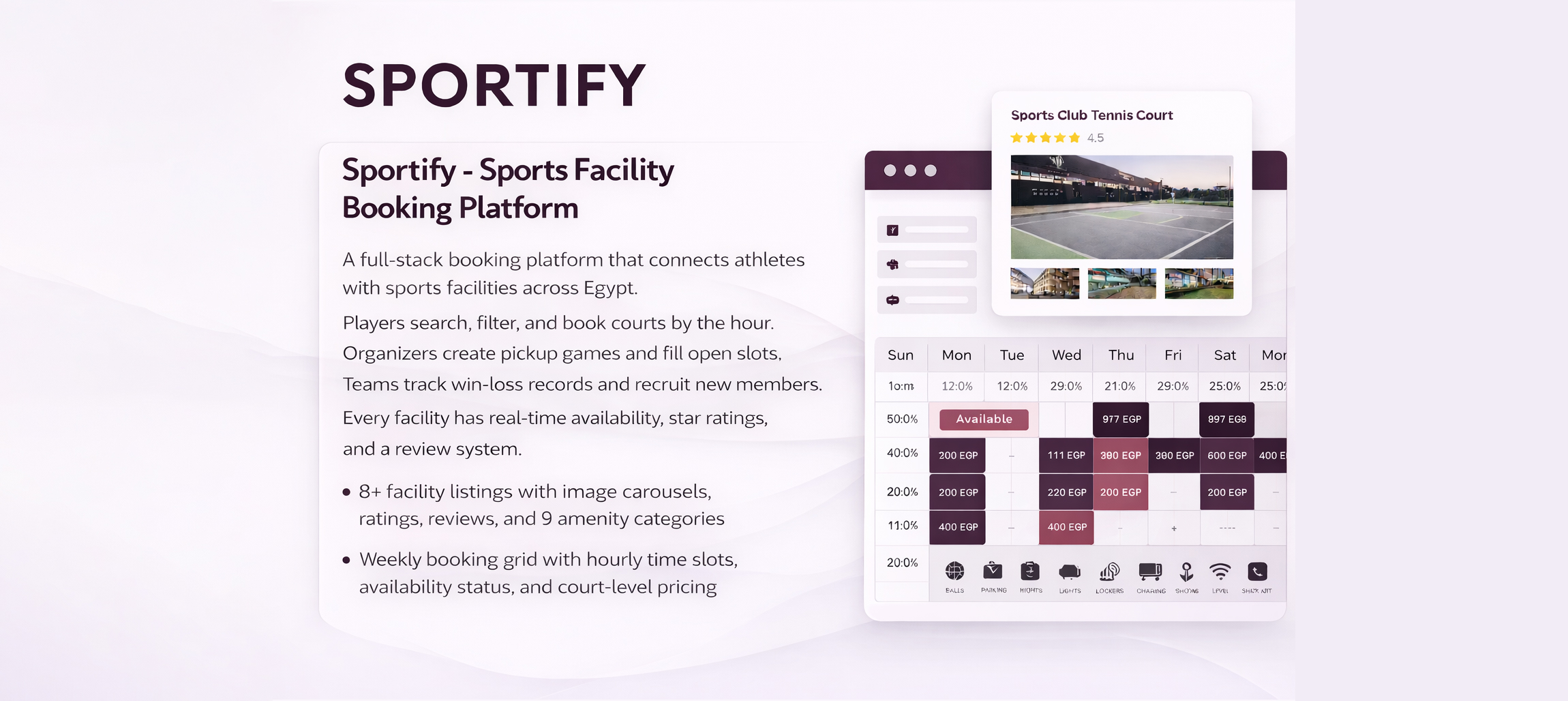 Sportify - Sports Facility Booking Platform